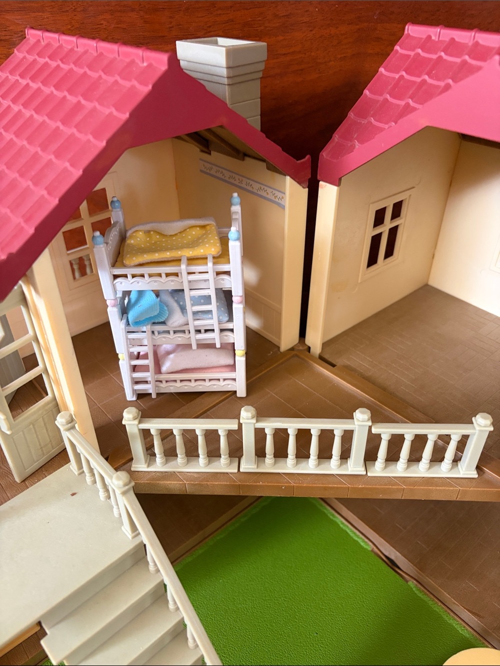 Calico Critters Red Roof Country Home Doll House Lights Up work Condition - Picture 4 of 7